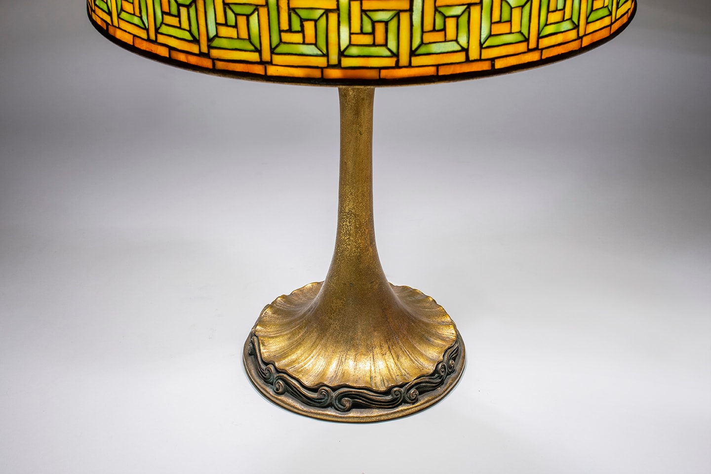 Greek Key Table Lamp