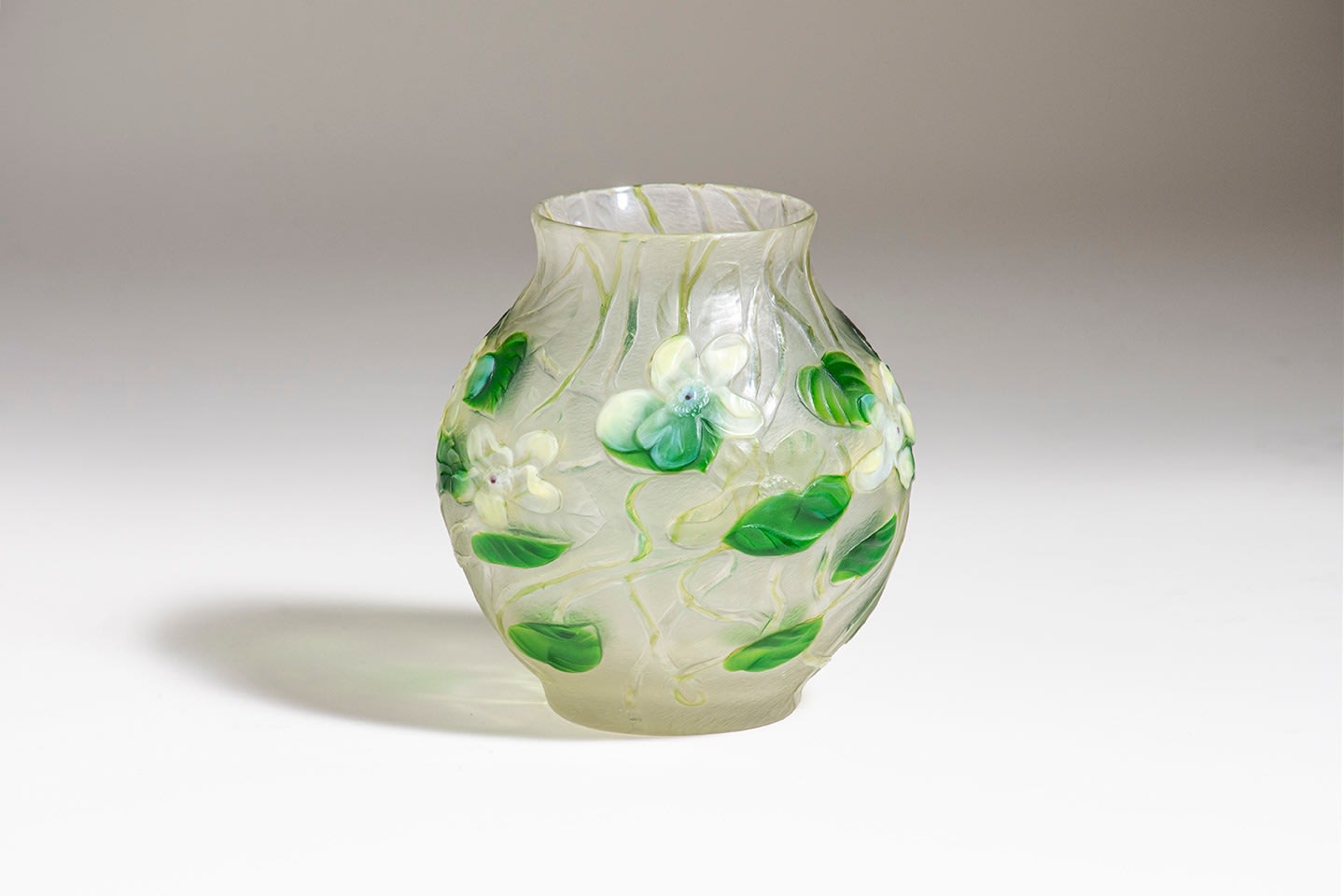 Favrile Glass Cameo Vase