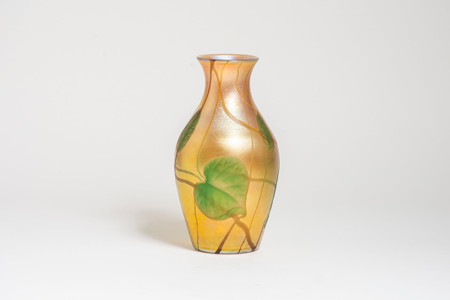 Favrile Glass Vase with Intaglio Decoration