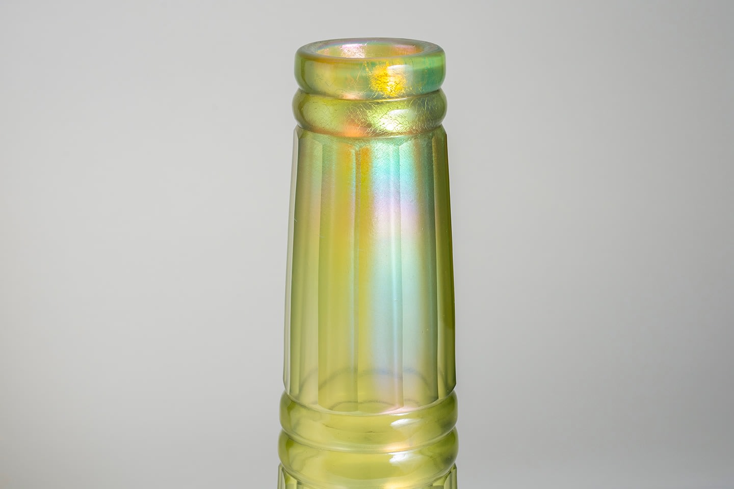 Early Faceted Favrile Glass Vase