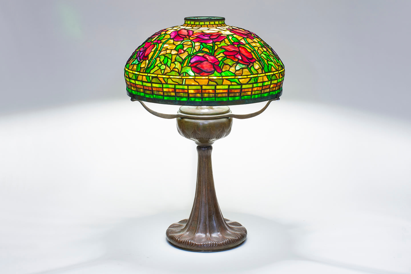 Rare Early Poppy Table Lamp