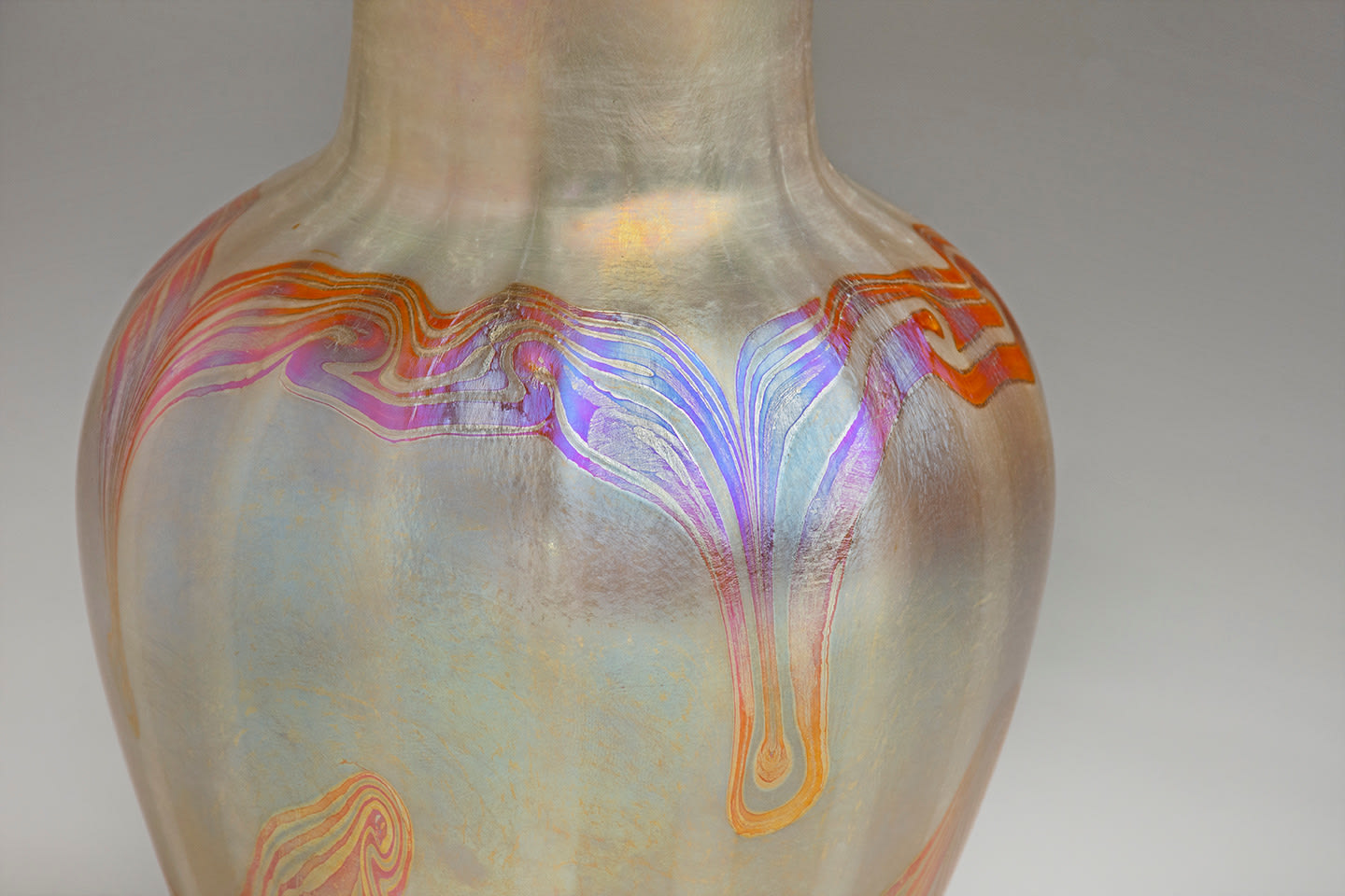 Early Decorated Favrile Glass Vase