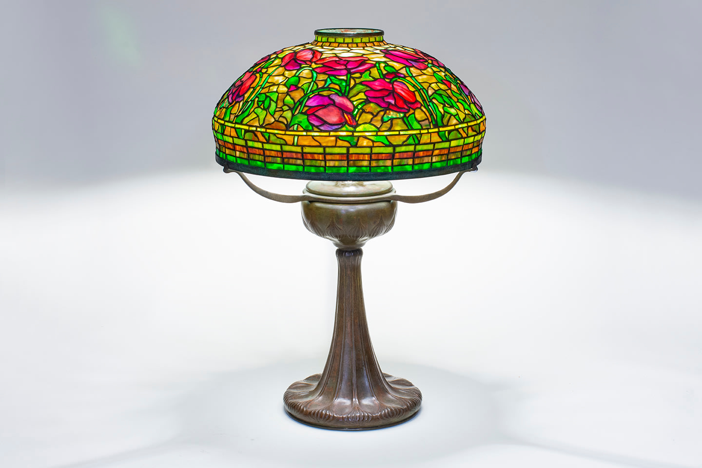 Rare Early Poppy Table Lamp