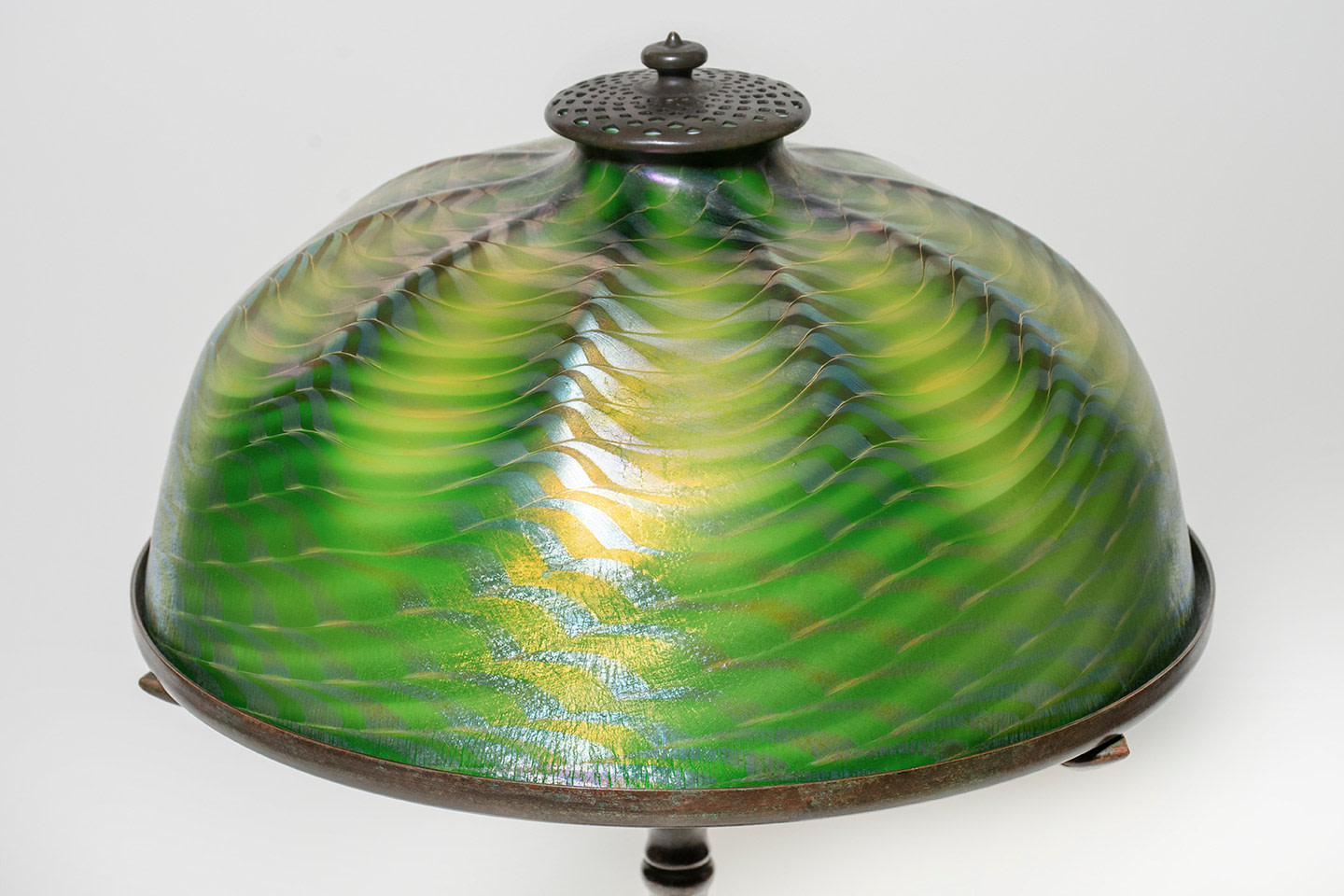 Table Lamp with Favrile Glass Shade