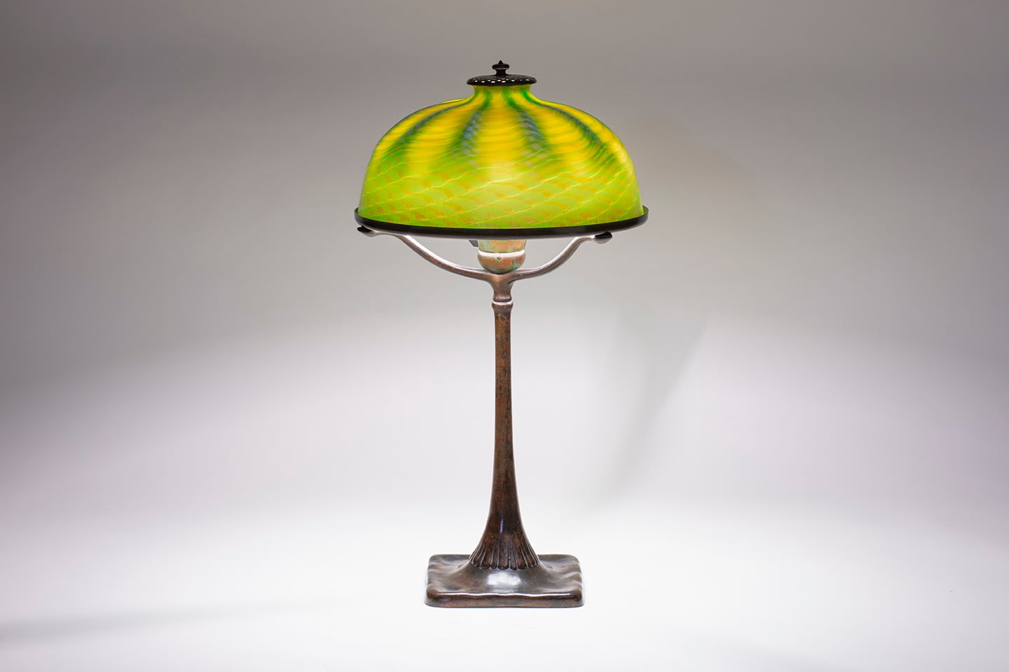 Table Lamp with Favrile Glass Shade