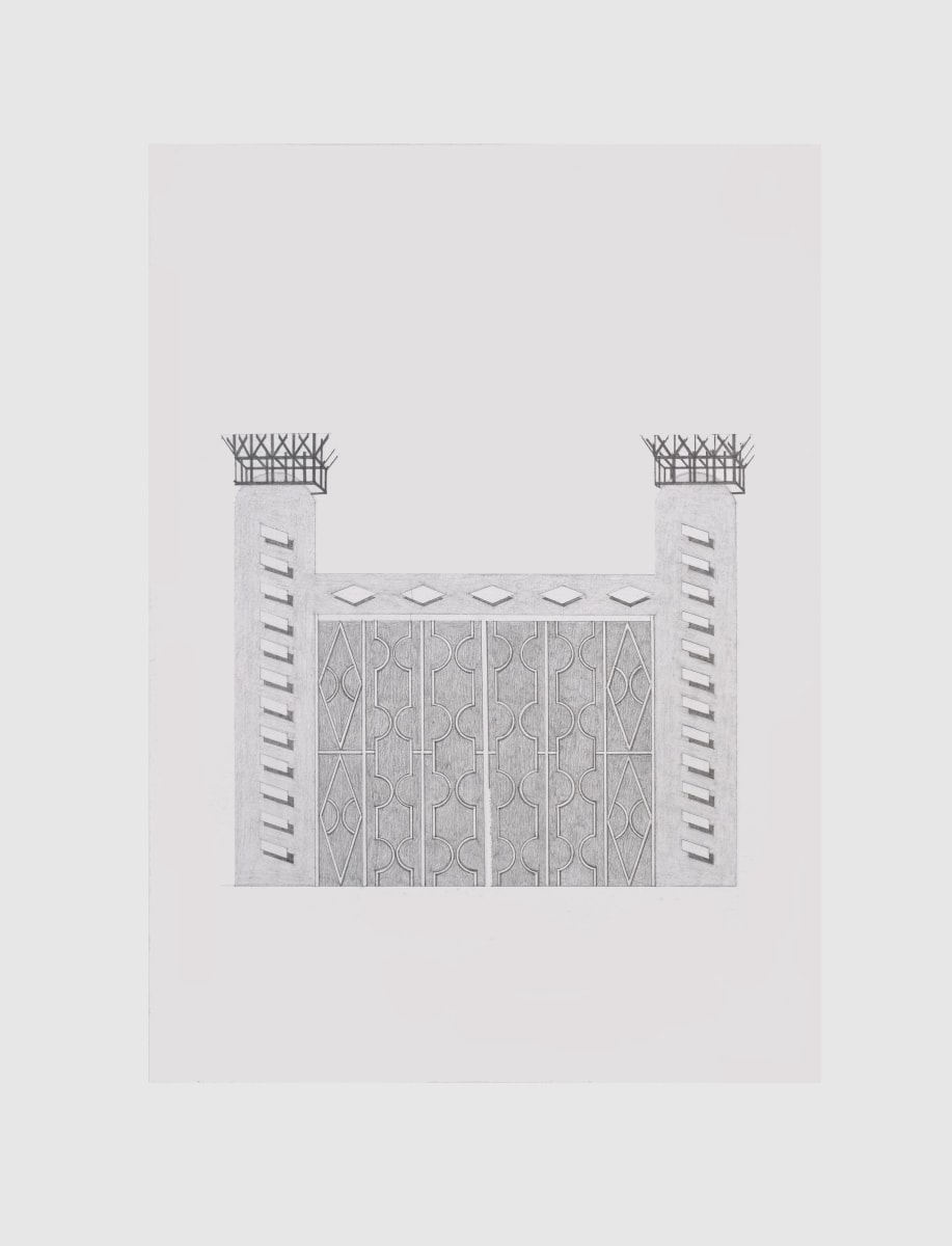 Seher Naveed Contraption 12, 2021 Graphite on Paper 15.75 x 11.75 in