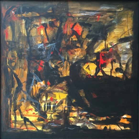 S.H Raza Untitled 1978 Acrylic on canvas 24 x 24 in.