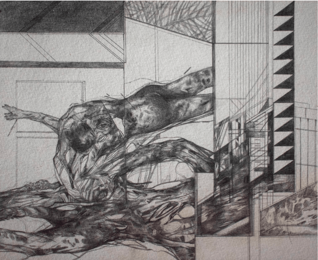 Swagata Bhattacharyya Work No. 5H (Untitled), 2022 Graphite on paper 7.09h x 8.66w in