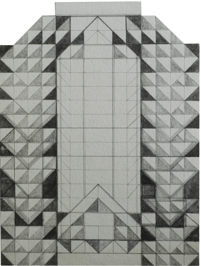 Swagata Bhattacharyya Work No. 5U (Untitled), 2022 Graphite on paper 8.27h x 5.83w in
