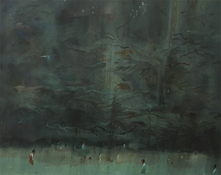 Sujith S.N., Untitled (03), 2018, Watercolor on paper