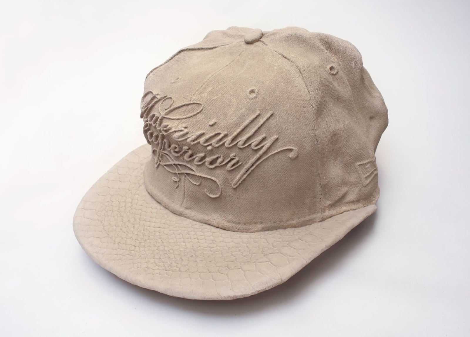 Katja Larsson   Materially Superior, 2021  Jesmonite, Portland stone  27.17 x 20.87 x 12.6 in