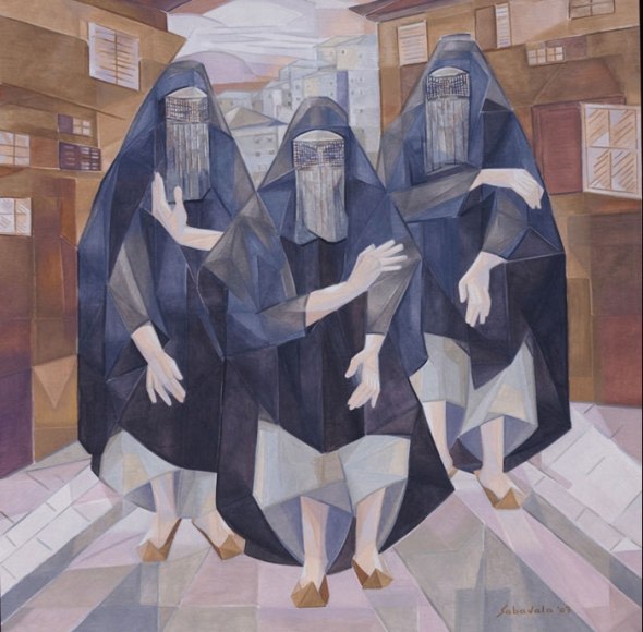 IN THE CASBAH 2007 Oil paint on canvas 60 x 60 in.