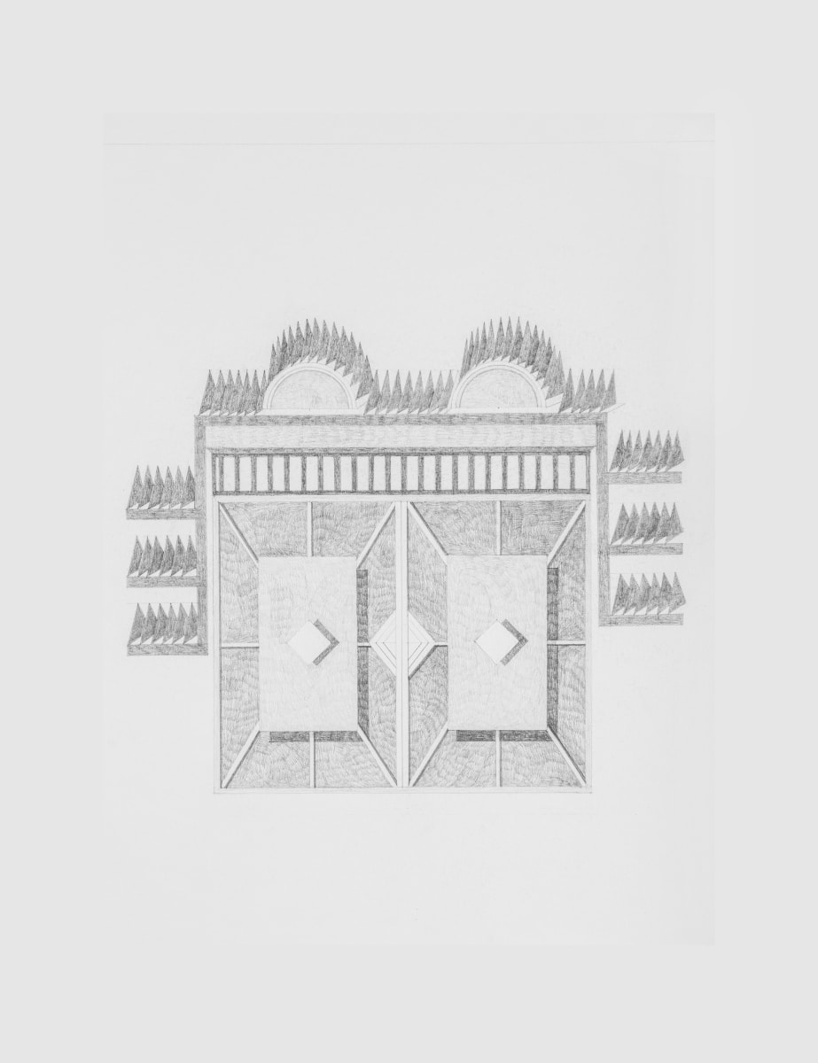 Seher Naveed Contraption 2, 2021 Graphite on paper 15.75 x 11.75 in