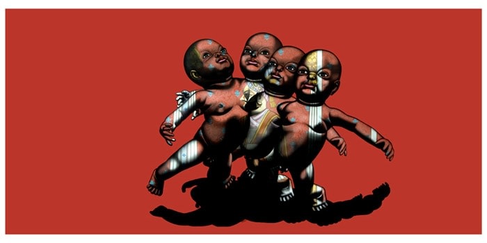 SIMPLY A SAMPLE 2008 Oil and acrylic on canvas 84 x 180 in.