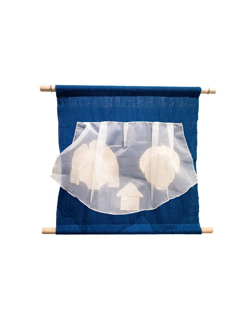 veil, 2025, Indigo kala cotton