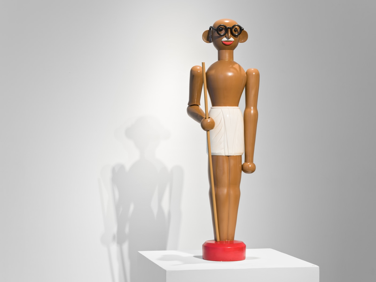 Debanjan Roy Toy Gandhi 3 (Toy Soldier), 2019 Wood and enamel paint 48h x 14w x 14d in