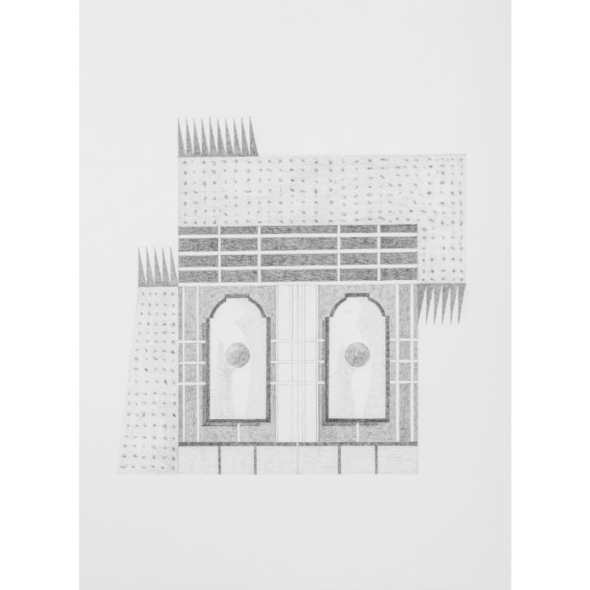 Seher Naveed Contraption 8, 2021 Graphite on paper 15.75 x 11.75 in