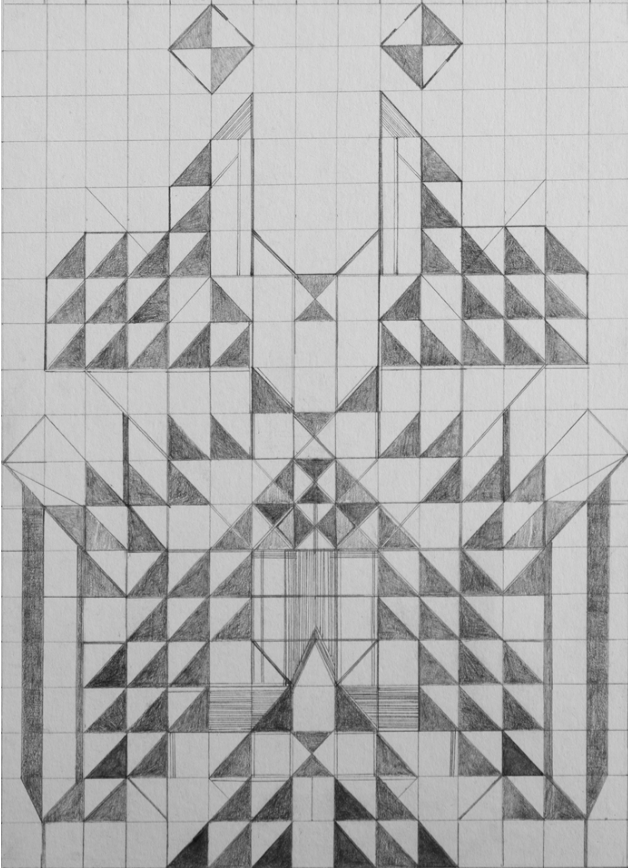 Swagata Bhattacharyya Work No. 5O (Untitled), 2022 Graphite on paper 8.27h x 5.83w in