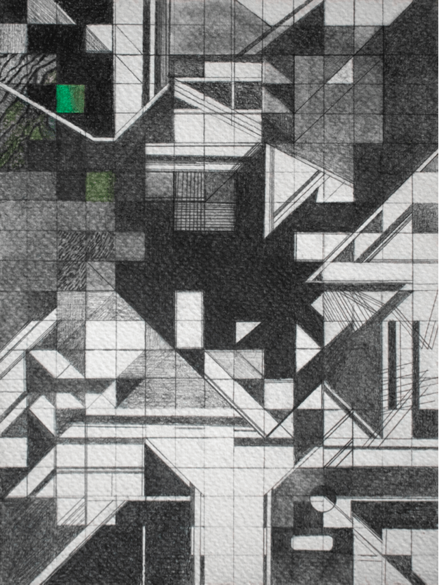 Swagata Bhattacharyya Work No. 5G (Untitled), 2022 Graphite on paper 8.27h x 5.83w in