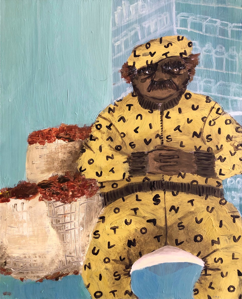 Maya Jay Varadaraj, Unkil in tracksuit waiting for tea time, 2021