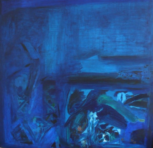 S.H Raza Untitled 1975 Acrylic on canvas 48 x 48 in.