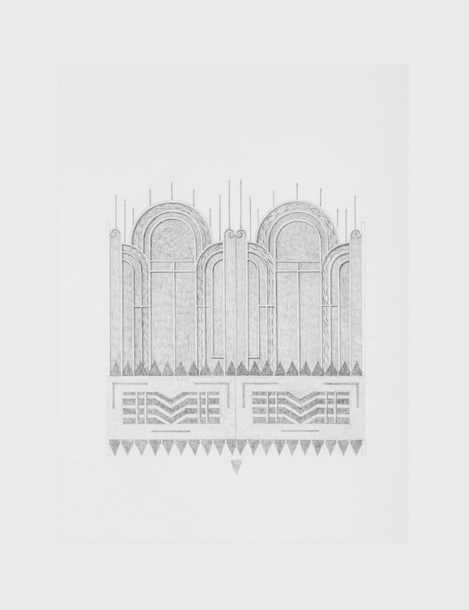Seher Naveed Contraption 1, 2021 Graphite on paper 15.75 x 11.75 in