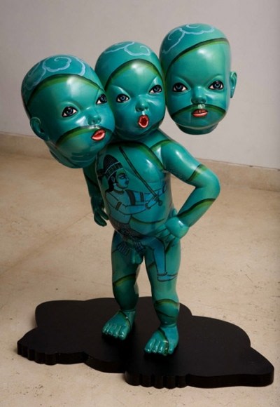 BRAHMA 2008 Fiberglass, wood and acrylic 37 x 31 x 9.5 in