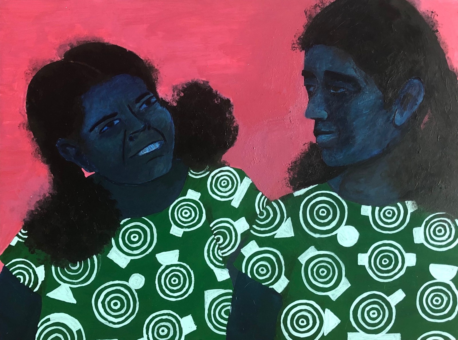 Maya Jay Varadaraj, Twins with Curly Hair and Promises, 2021