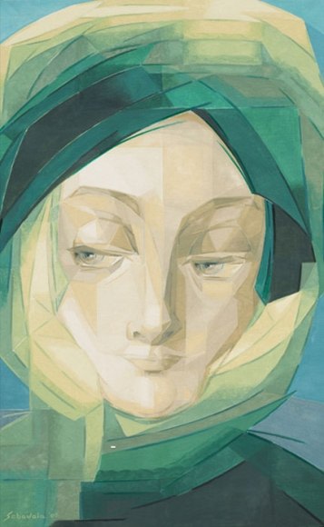 GREEN MANTLE 2006 Oil paint on canvas 60 x 36 in.