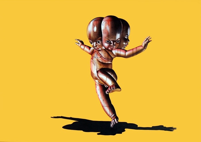 THEIR CAREER YOUR DESIRE LEFT ME ALONE IN THIS SCARY WORLD. WHO IS RESPONSIBLE FOR THIS MUTATION? 2008 Oil and acrylic on canvas 84 x 120 in.