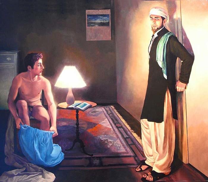 Salman Toor, After Degas, 2009, Oil on canvas, 48 x 60 in