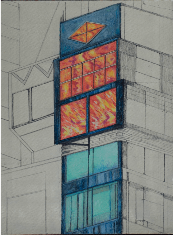 Swagata Bhattacharyya Work No. 5R (Untitled), 2022 Colored pencil and graphite on paper 8.27h x 5.83w in