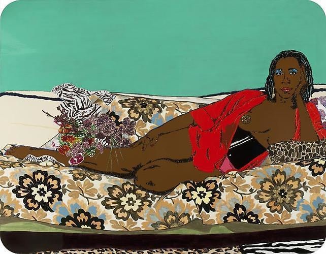 MICKALENE THOMAS Portrait of Mama Bush 2, 2010