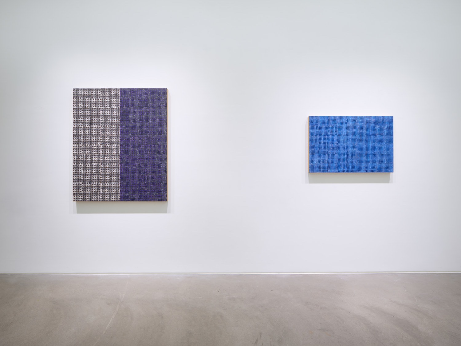 McArthur Binion,&nbsp;Hand:Work:II, Installation view at Lehmann Maupin, Hong Kong