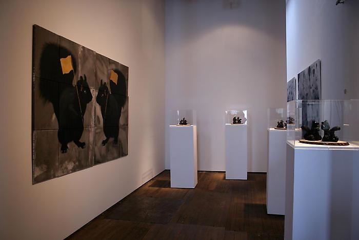 Mario Ybarra Jr. Black Squirrel Society installation view 7