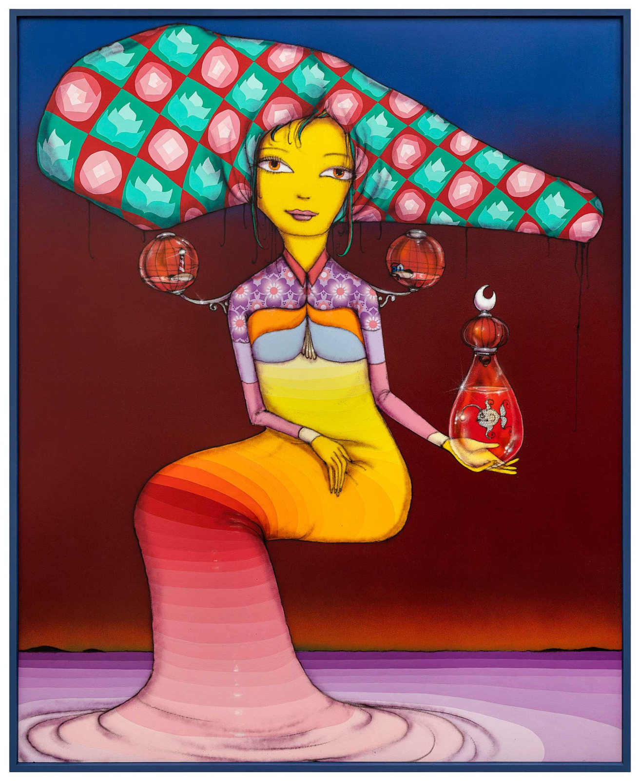 OSGEMEOS, O Sol ao Encontro da Lua (The Sun Meeting the Moon), 2023