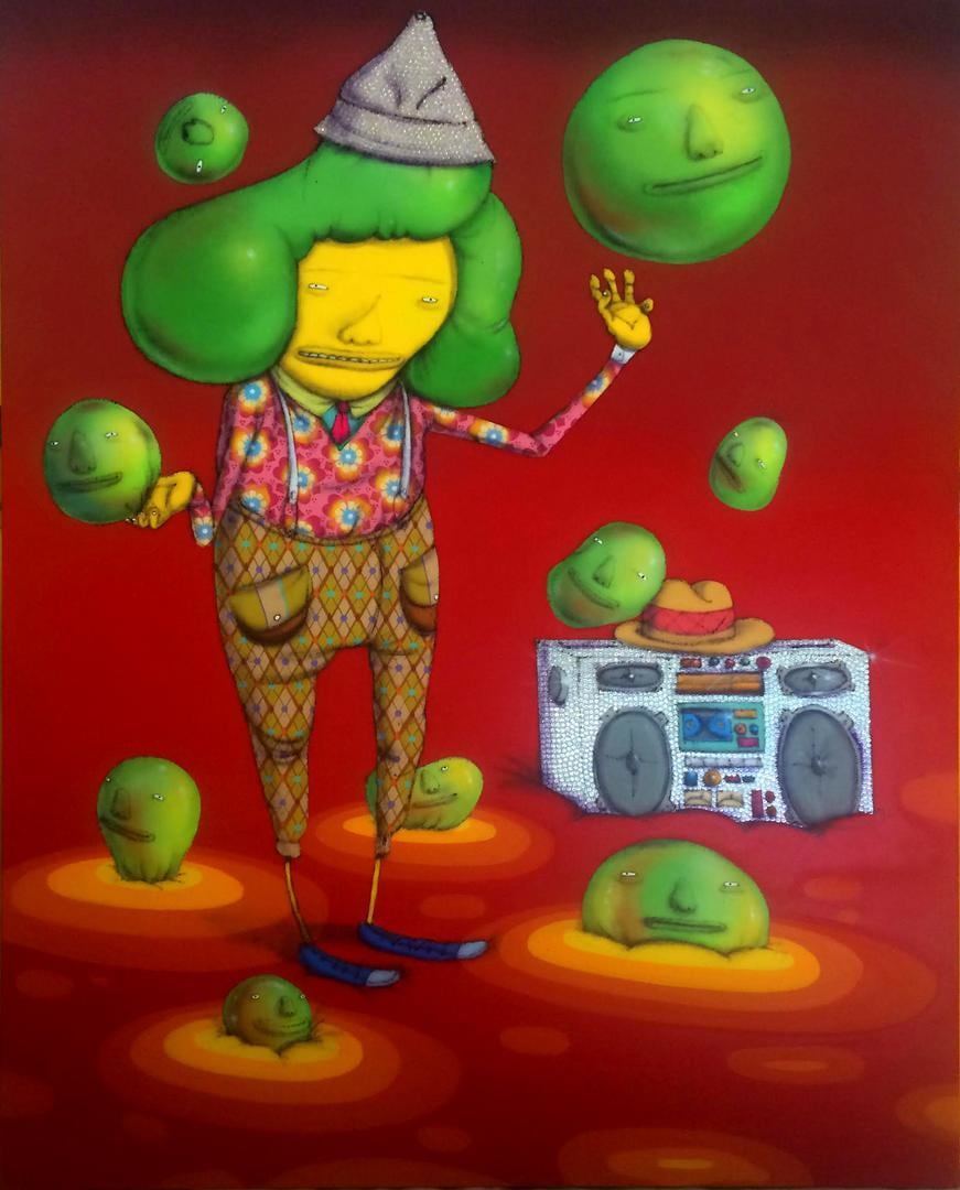  OSGEMEOS Cabelo Dan&ccedil;ante (Hair dancing), 2015