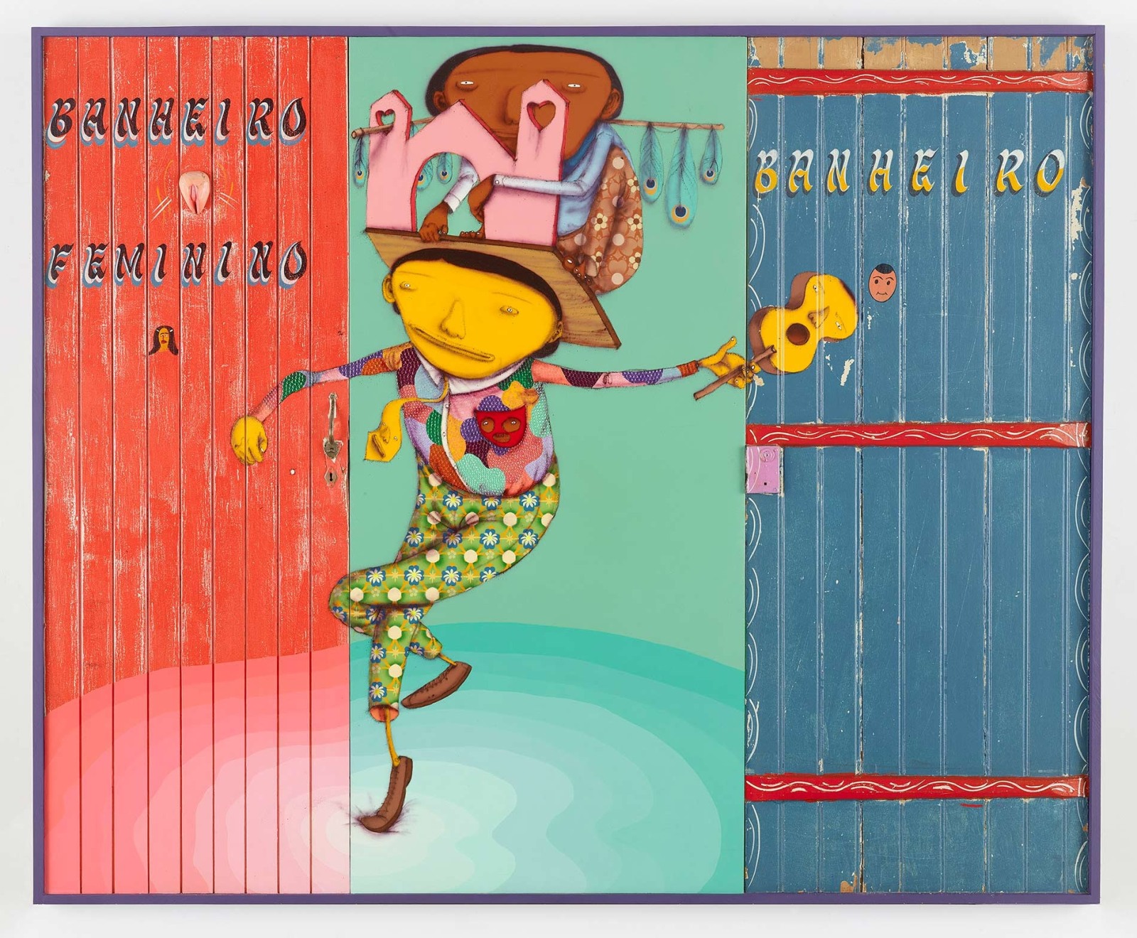 OSGEMEOS, Dan&ccedil;ando para ser livre (Dancing to be free), 2015