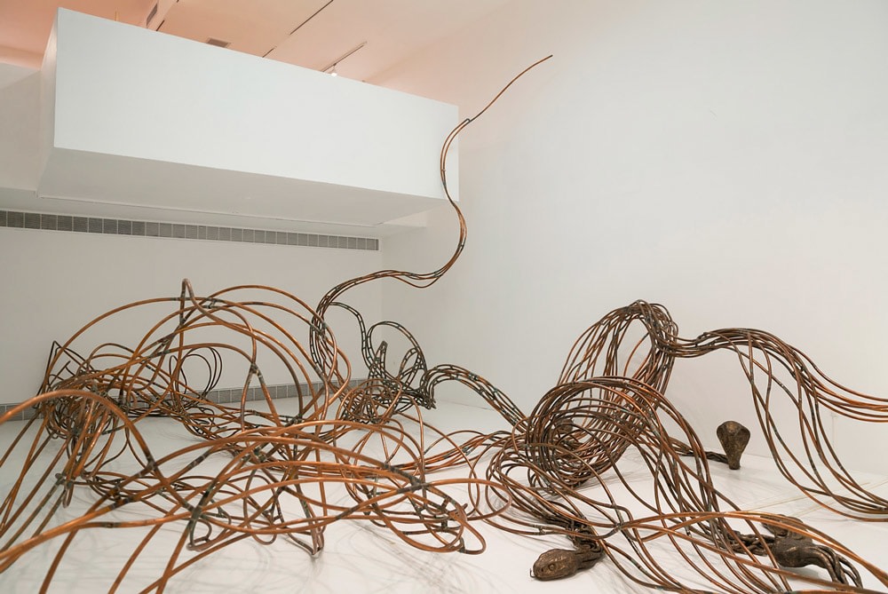 Nicholas Hlobo:&nbsp;Inyoka Yobhedu&nbsp;, Installation view at CCA Tel Aviv, 2021