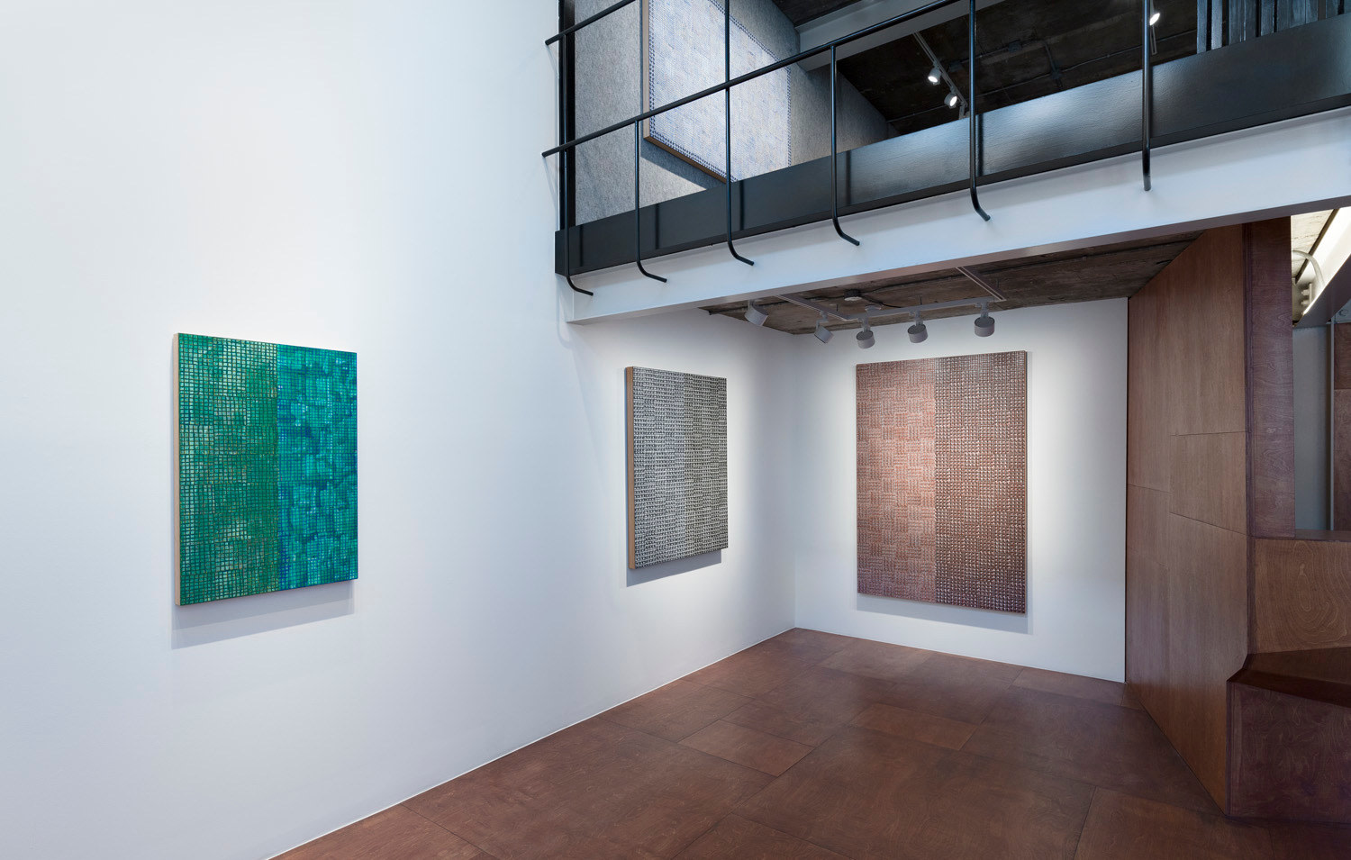 McArthur Binion,&nbsp;Hand:Work:II, Installation view at Lehmann Maupin, Seoul