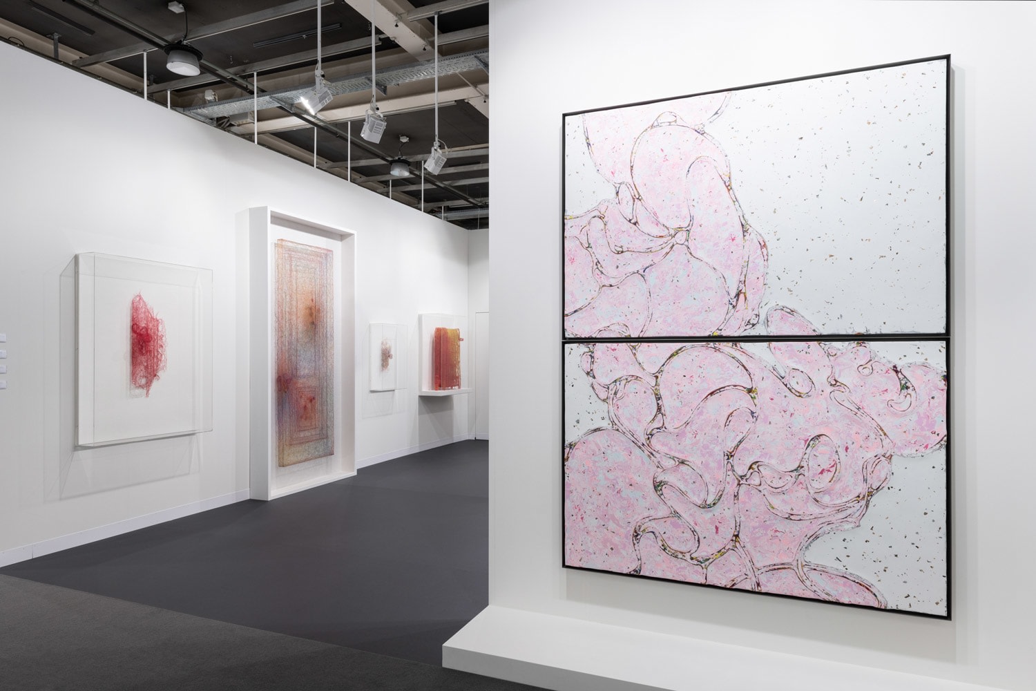 Installation view, Lehmann Maupin, Booth K9, Art Basel, Basel, Switzerland, 2022