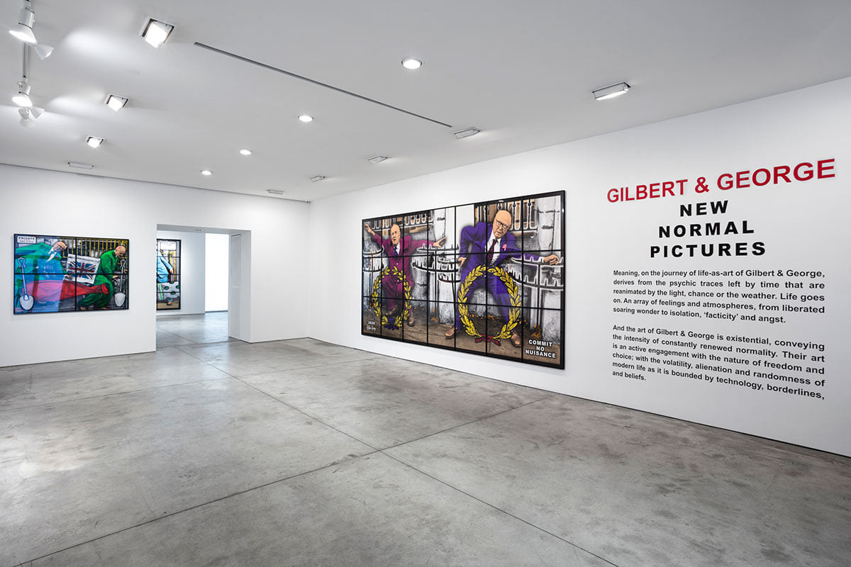 Gilbert &amp;amp; George:&nbsp;NEW NORMAL PICTURES, Installation view, New York