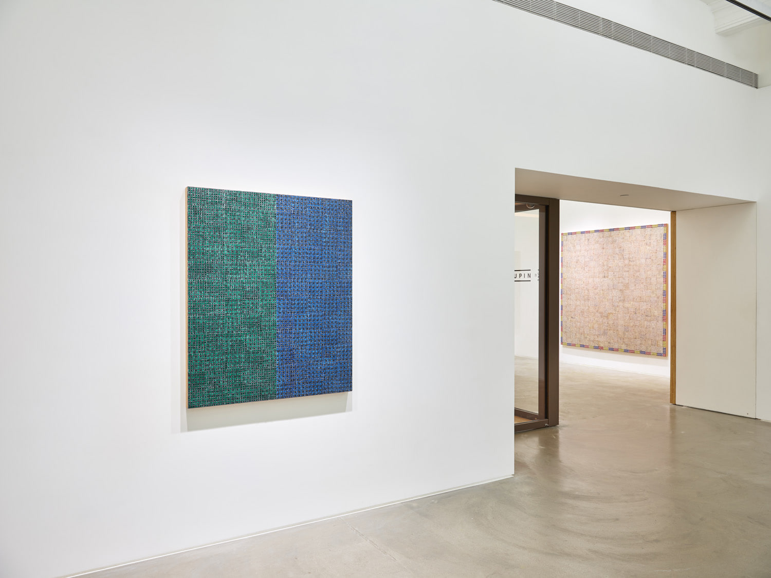 McArthur Binion,&nbsp;Hand:Work:II, Installation view at Lehmann Maupin, Hong Kong