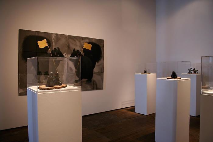 Mario Ybarra Jr. Black Squirrel Society installation view 5