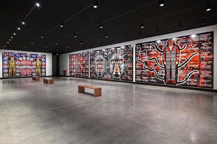  Gilbert &amp;amp; George: The Art Exhibition, at the Museum of Old and New Art, 	