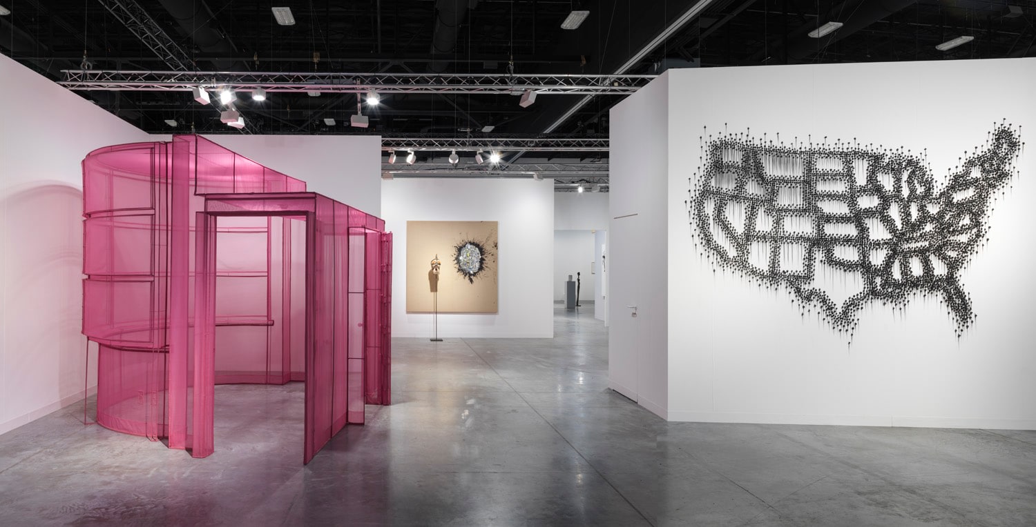 Installation view of Lehmann Maupin's booth at Art Basel Miami Beach 2018, view 1