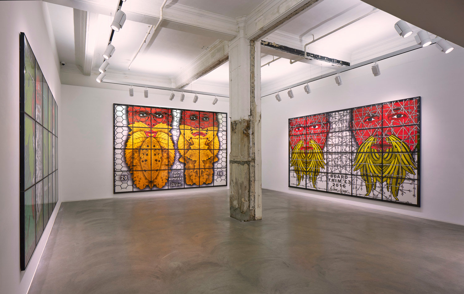 Gilbert &amp;amp; George,&nbsp;THE BEARD PICTURES, Installation view, Lehmann Maupin Hong Kong