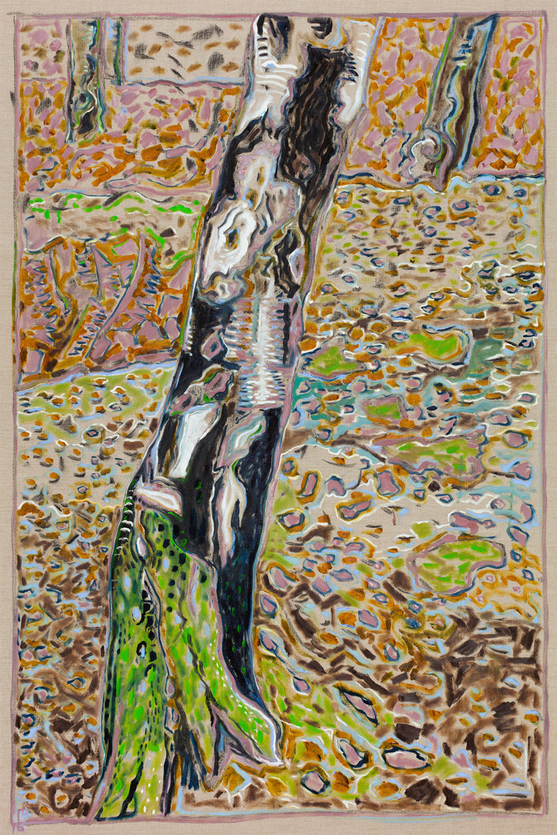 BILLY CHILDISH, birch with moss, 2016