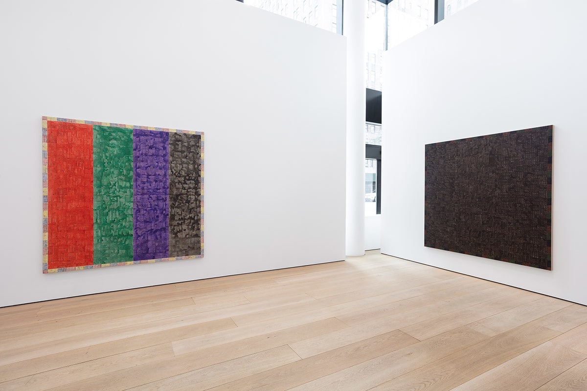 McArthur Binion:&nbsp;Modern:Ancient:Brown, Installation view, New York