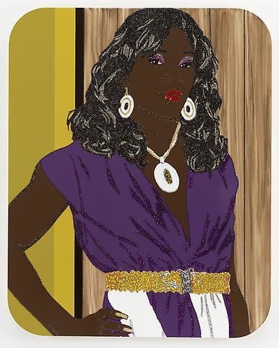 MICKALENE THOMAS Portrait of Qusuquzah #2 , 2009